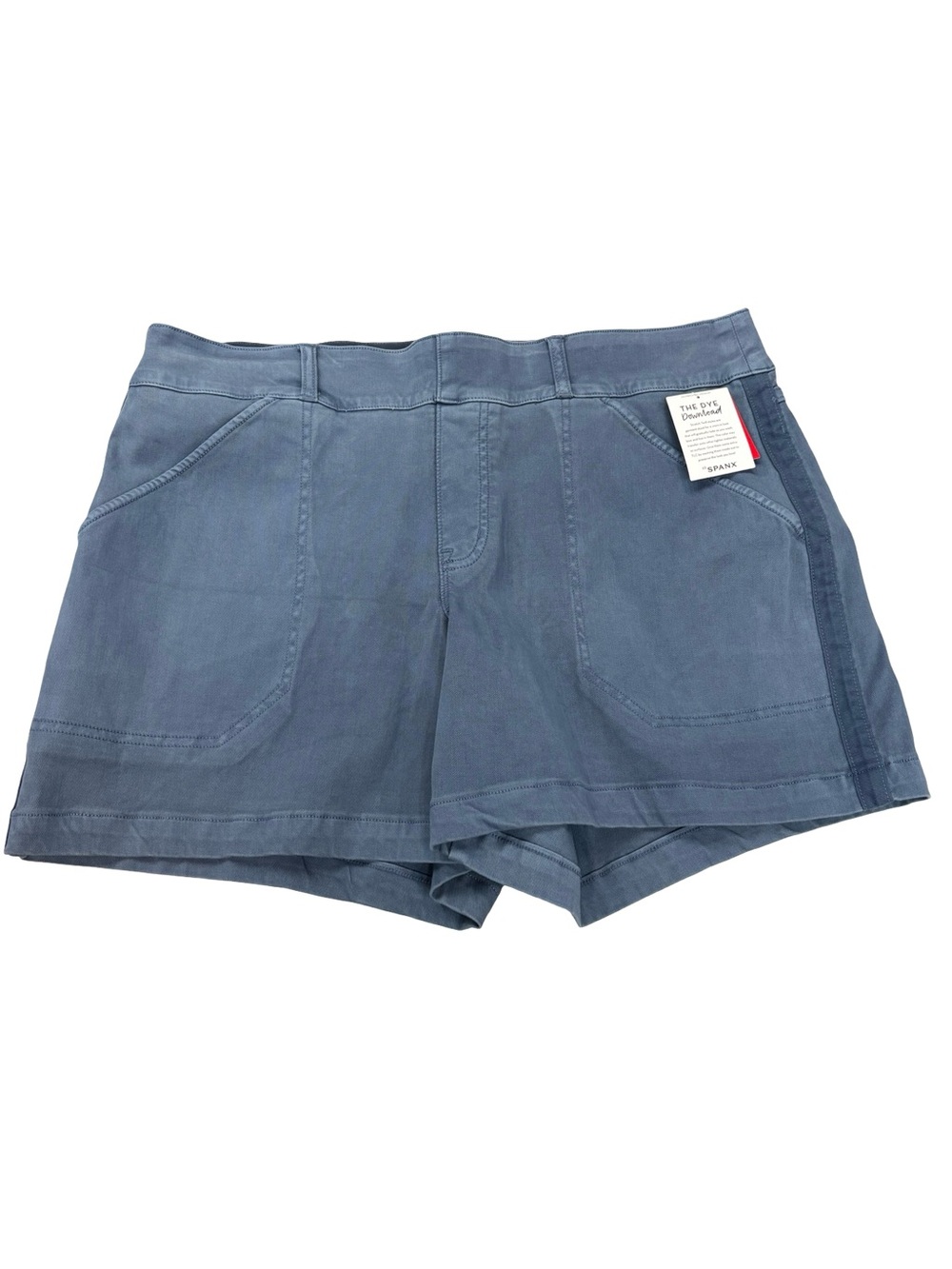 Spanx Women’s Slate Blue 6” Twill Shorts Sz 1X NWT